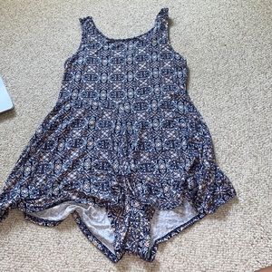 Patterned romper